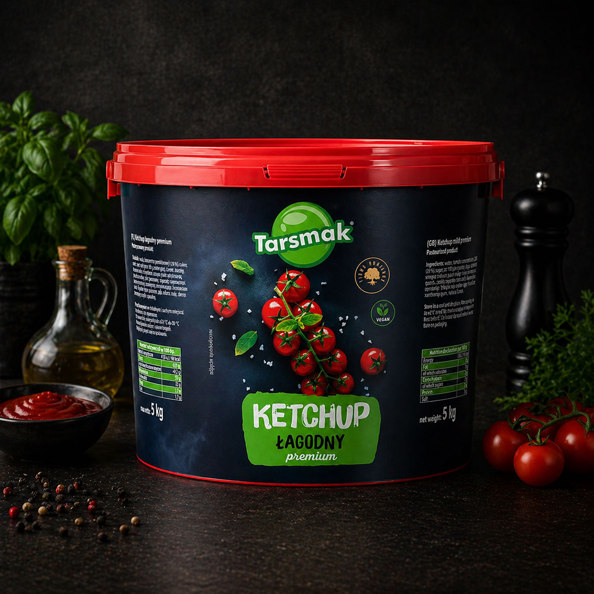 Tarsmak Ketchup Premium Łagodny 10 kg – hurtownia Zakupols