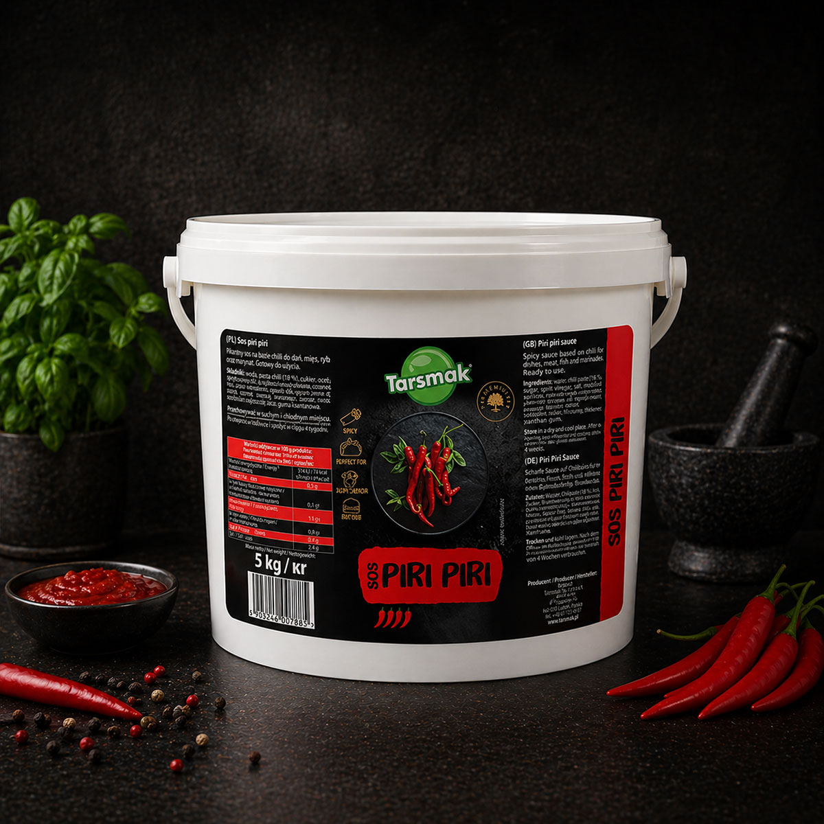 Tarsmak Sos Piri Piri 5 kg – hurtownia Zakupols